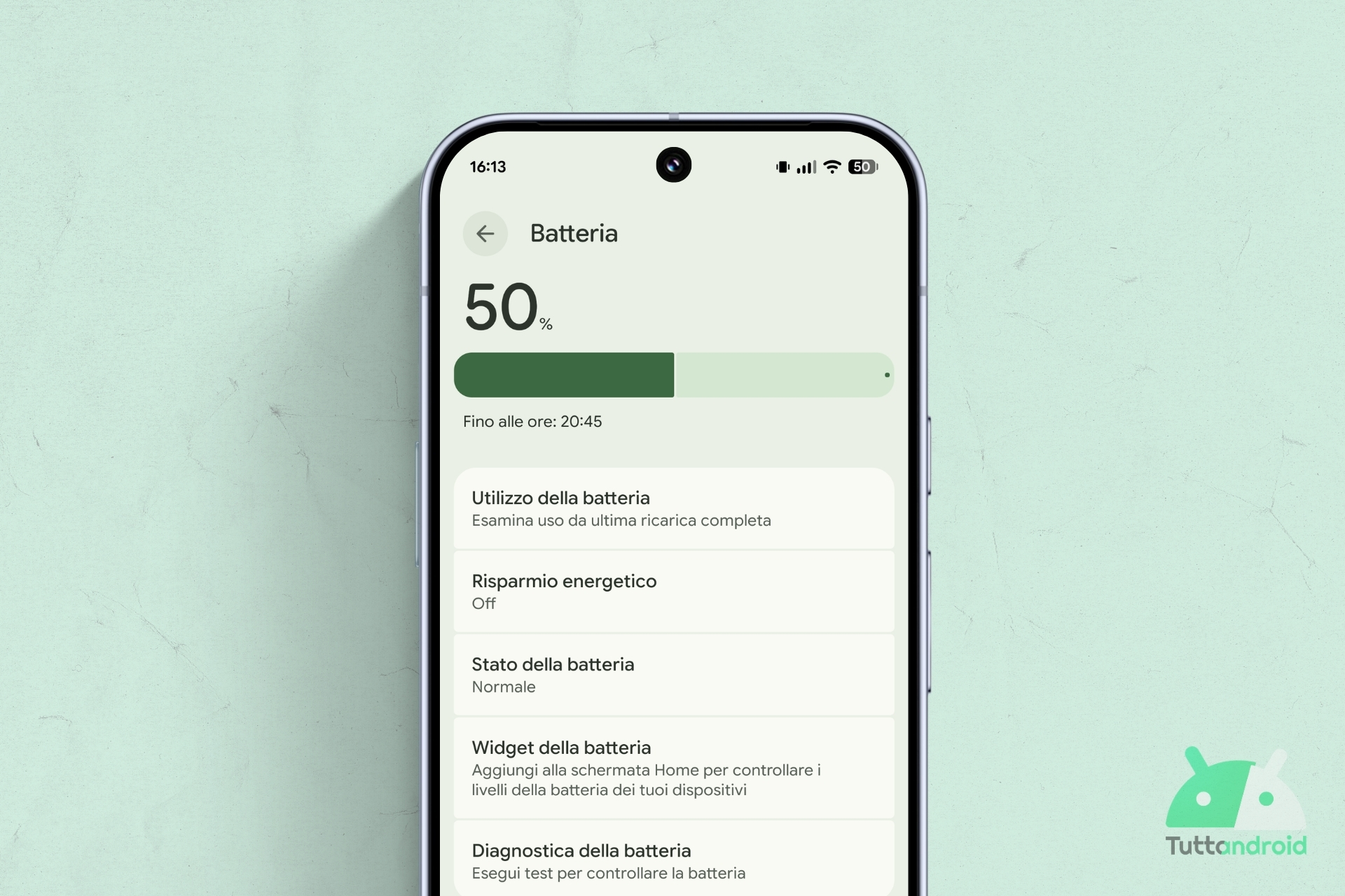 Google Pixel 10 Pro XL - Impostazioni - Batteria visual hero
