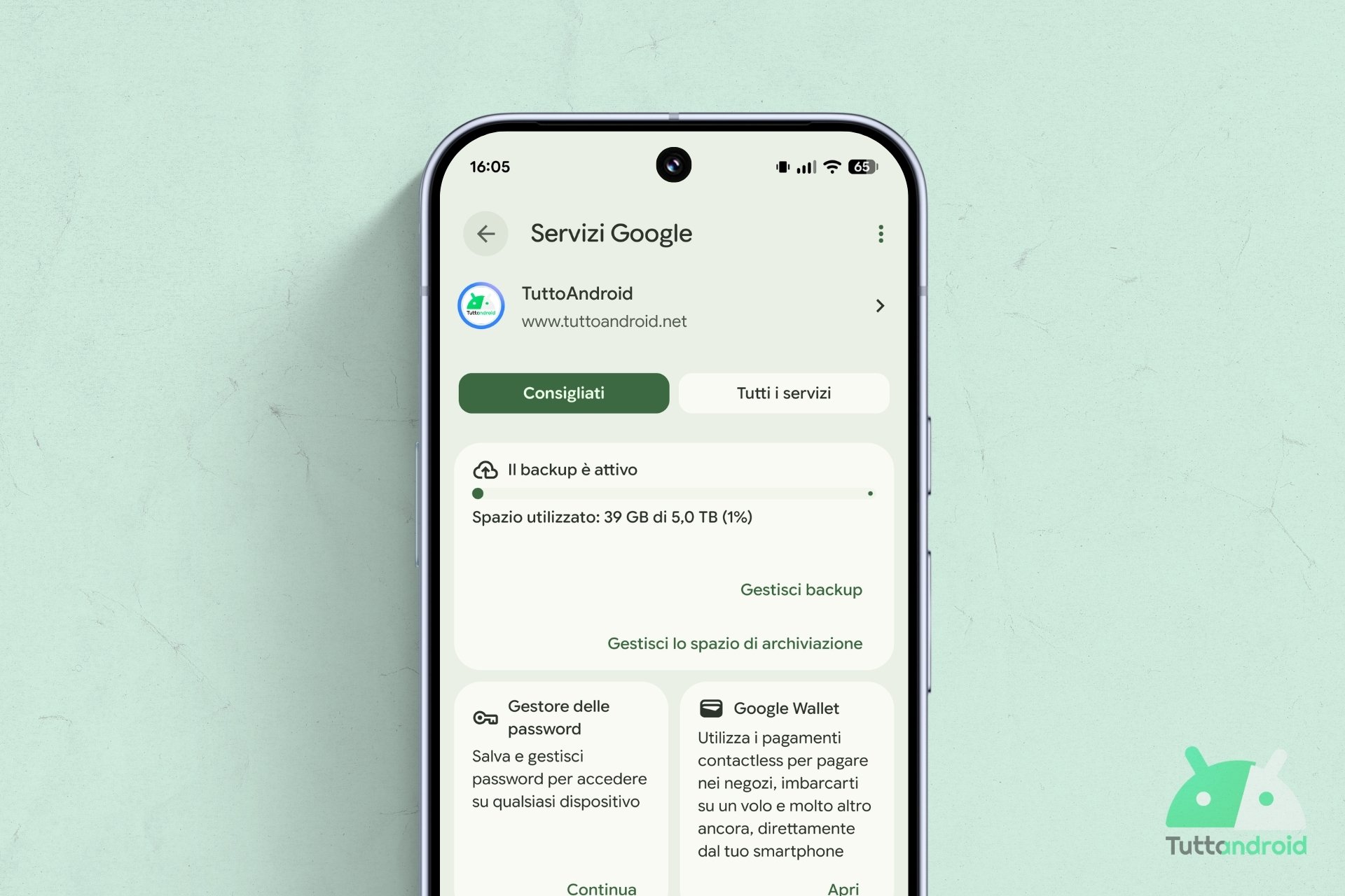 Google Play Services - Servizi Google - visual Hero settembre 2026