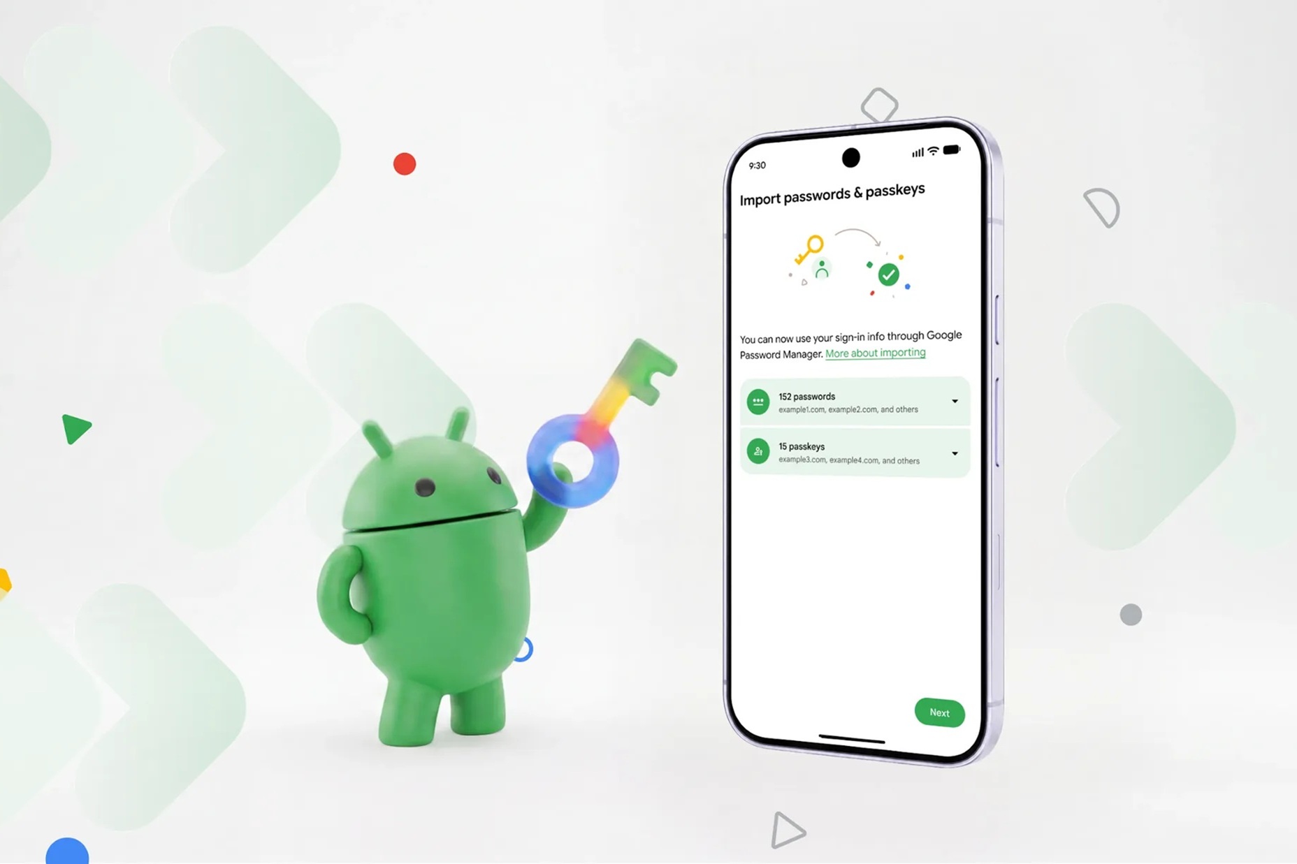 Novità trasferimento password tra gestori su Android - Google Blog Post hero
