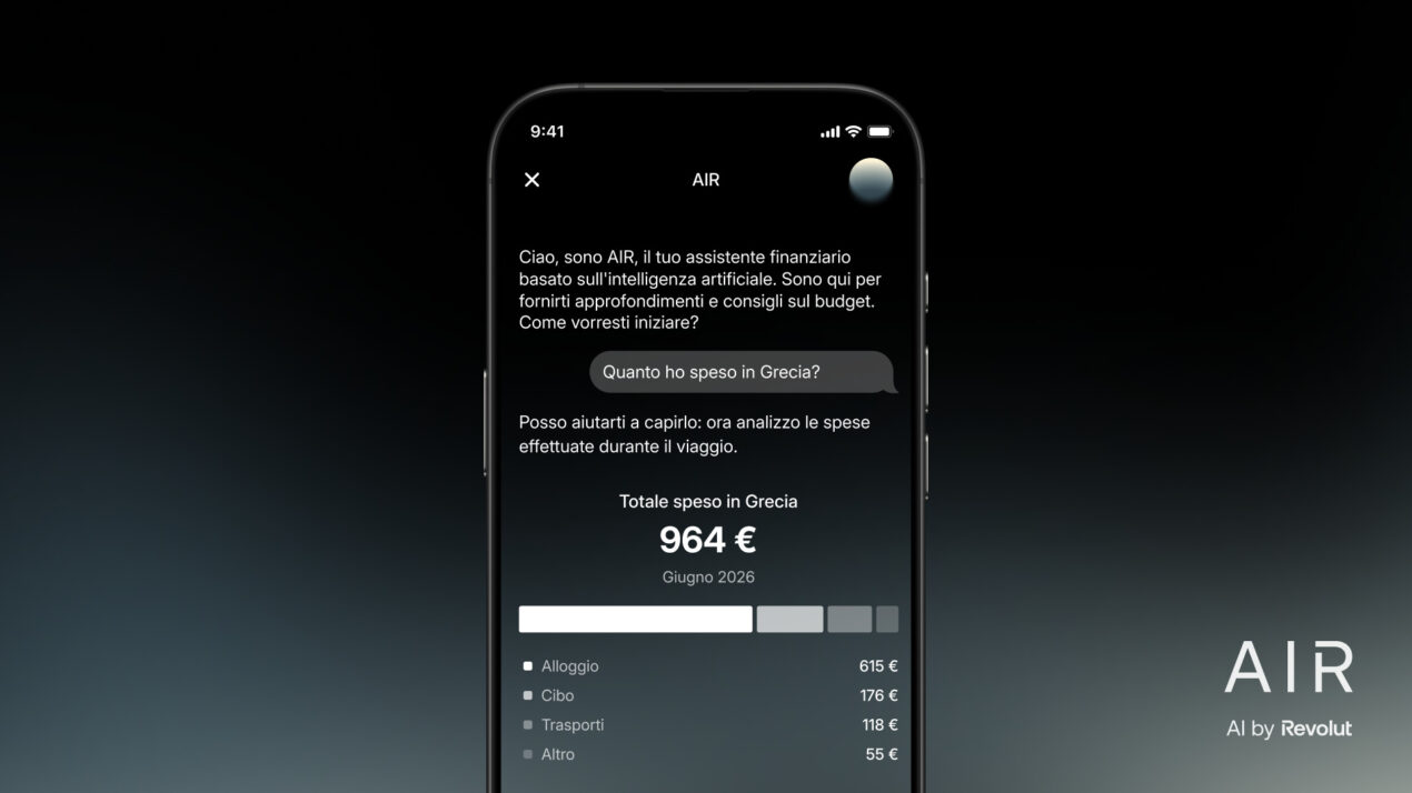 Revolut entra in una nuova era finanziaria con il lancio del suo assistente AI integrato