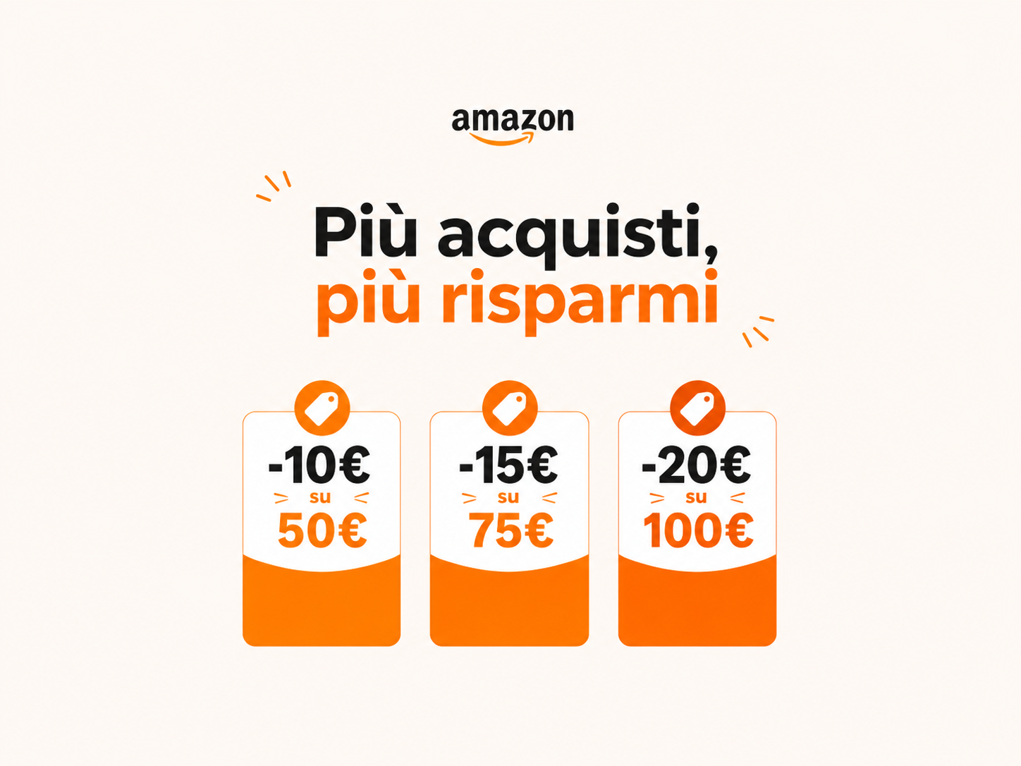 Amazon sconto scalare settembre 2026