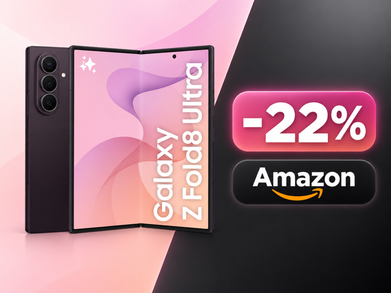 Samsung Galaxy Z Fold8 Ultra su Amazon con uno sconto secco di 500€