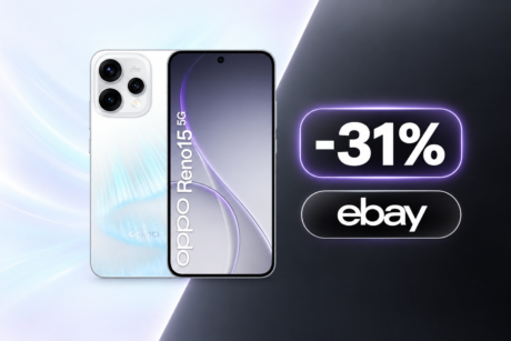Oppo Reno15 5G con 512GB scontato del 30% su eBay: prezzo a 416,86€
