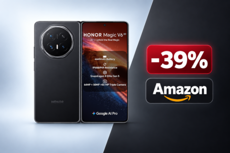 HONOR Magic V6 al minimo storico su Amazon: 1.392,62€ invece di 2.299,90€