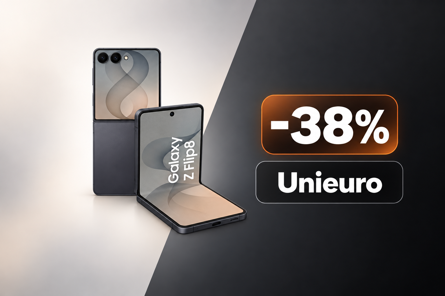 Samsung Galaxy Z Flip8 su Unieuro a 849€. Meno di 549€ con l’extra-valutazione usato