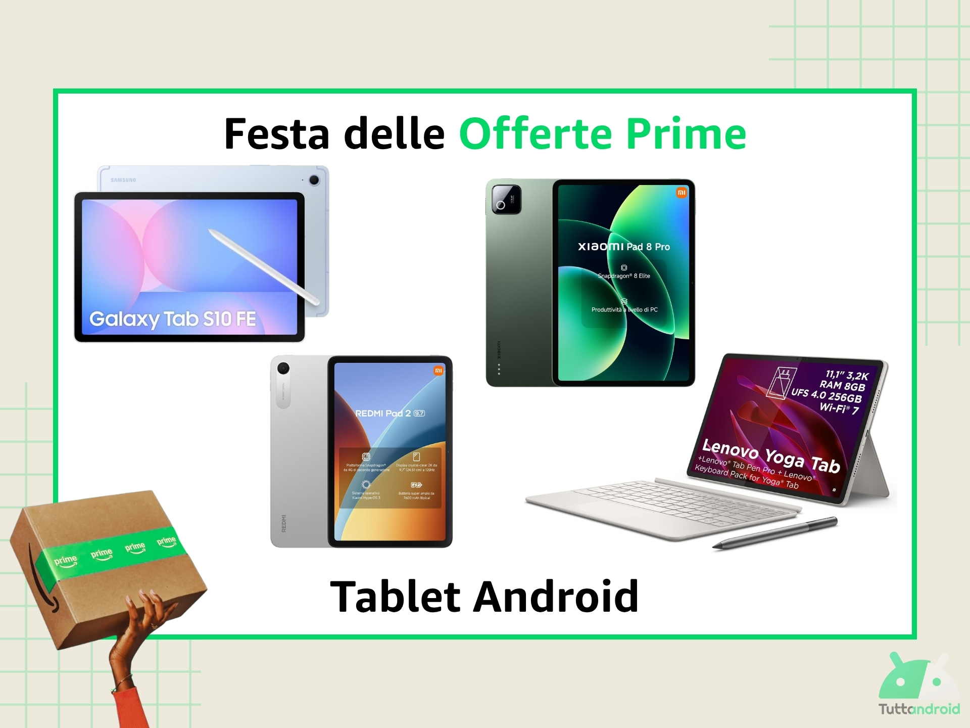 I tablet si uniscono alla Festa Prime: ecco i modelli tra le offerte Amazon