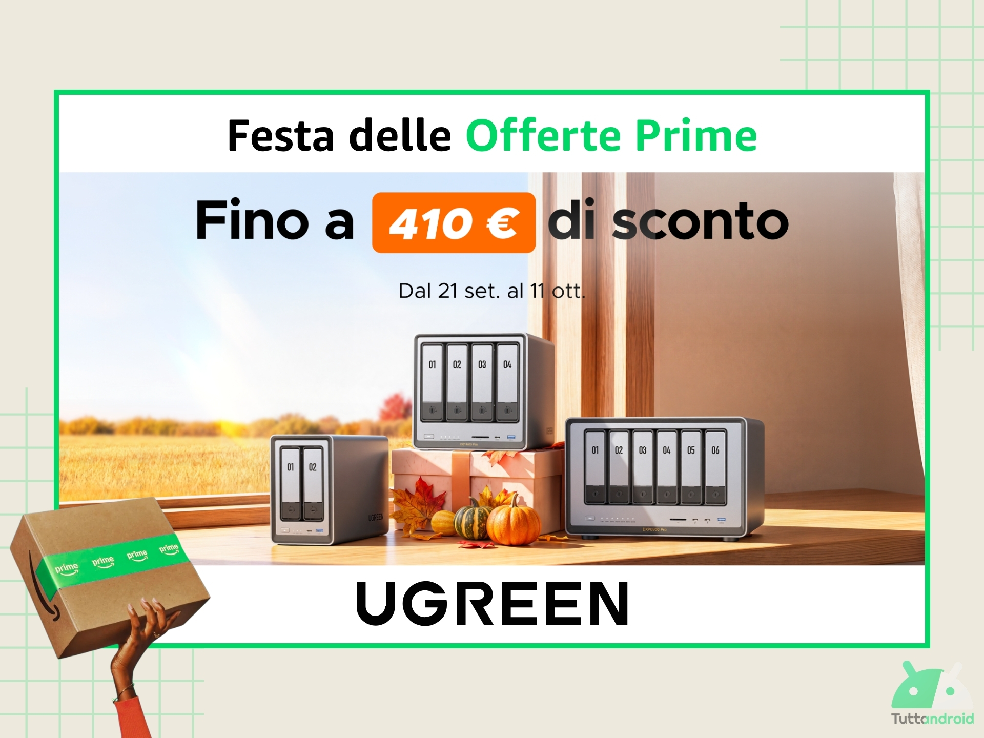 I NAS della serie UGREEN NASync sono in sconto per la Festa delle Offerte Prime