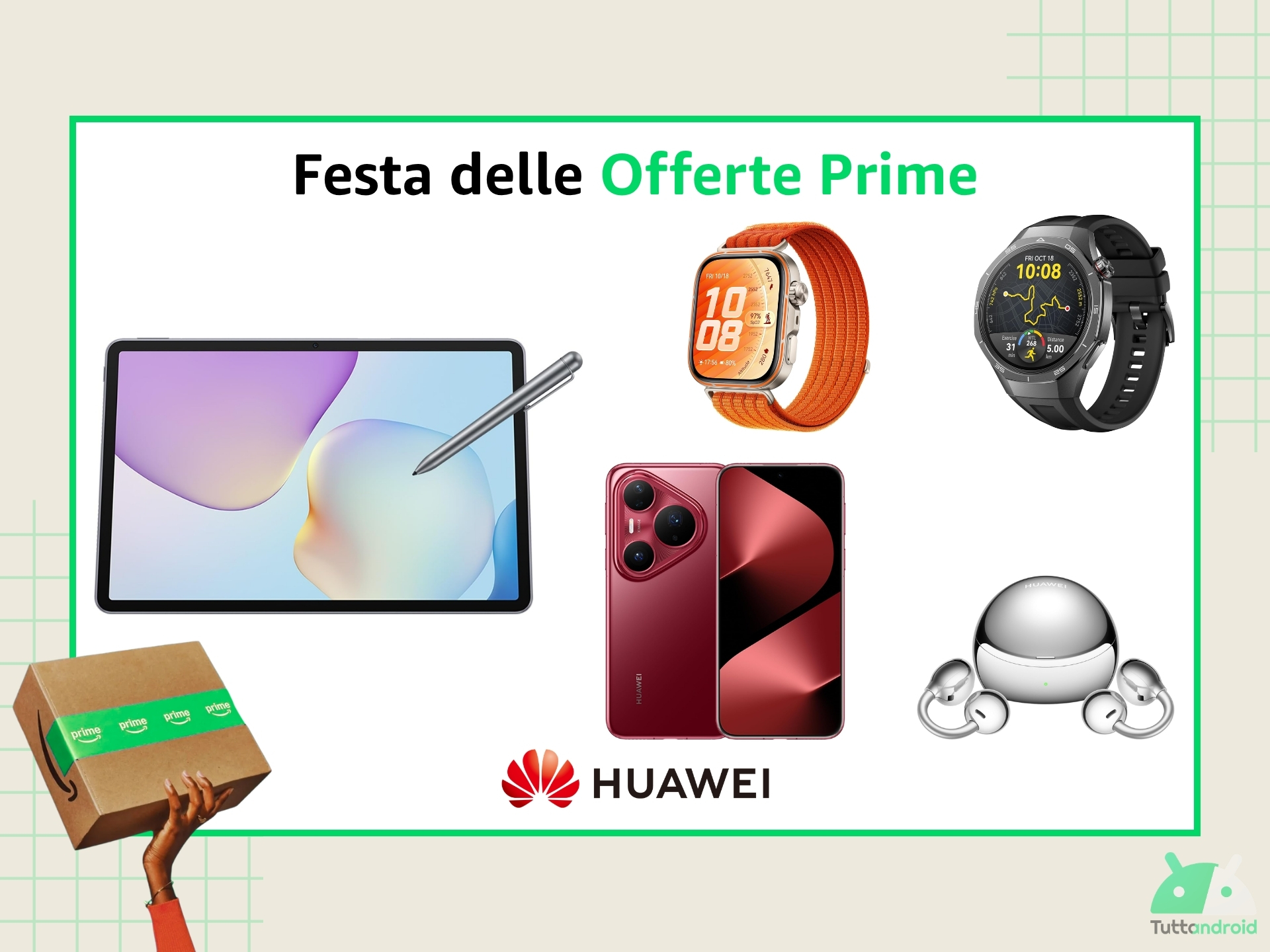 Tante offerte Huawei anche su Amazon con la Festa Prime: ecco gli sconti migliori