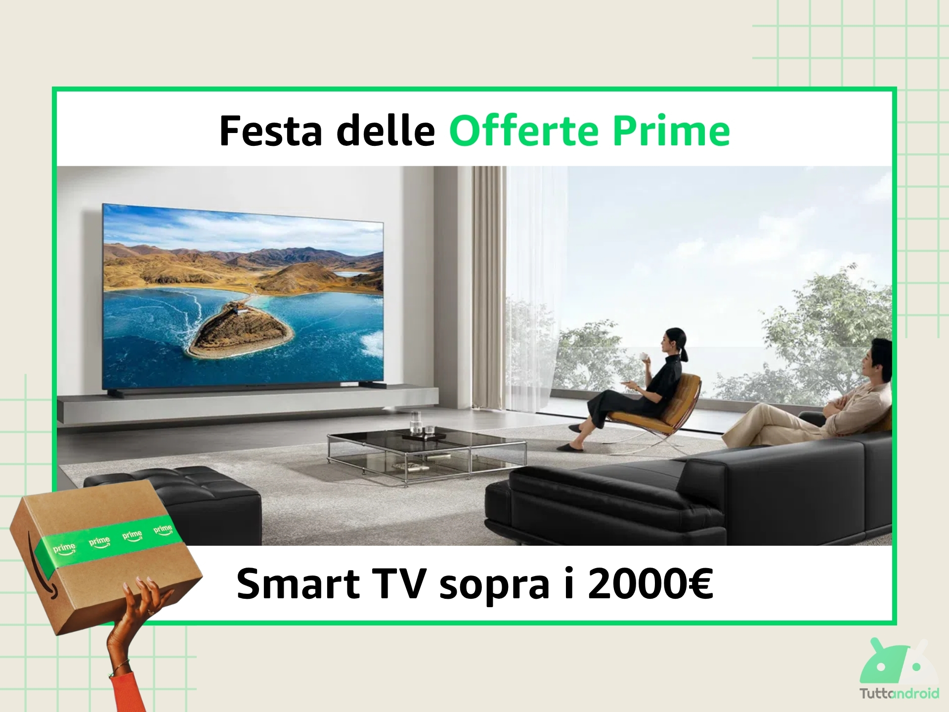 Festa delle Offerte Prime: le migliori Smart TV sopra i 2000€ su Amazon