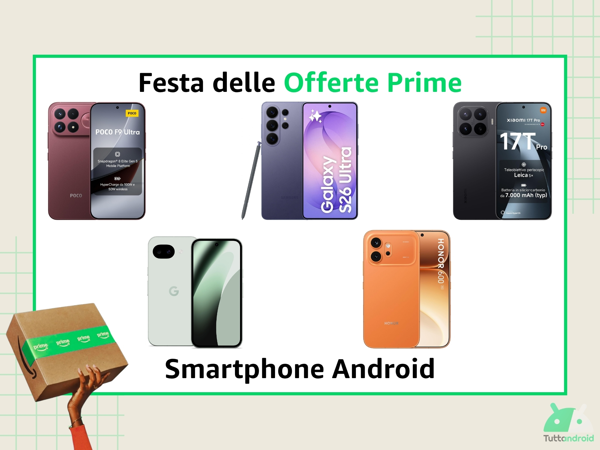 Amazon dà il via alla Festa delle Offerte Prime: gli smartphone in sconto sono parecchi
