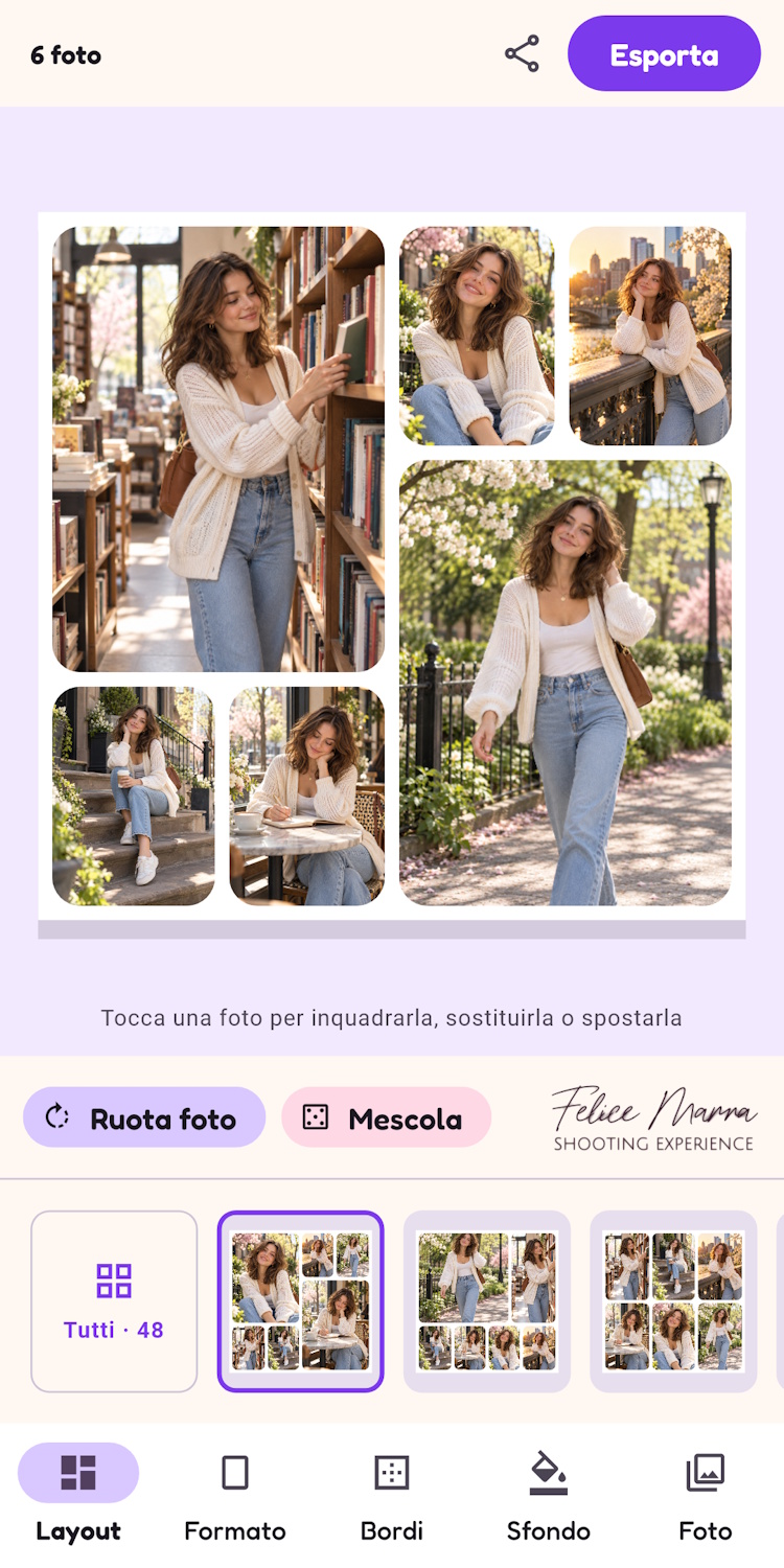Collage foto e fotomontaggi: nuova app gratis e senza ads