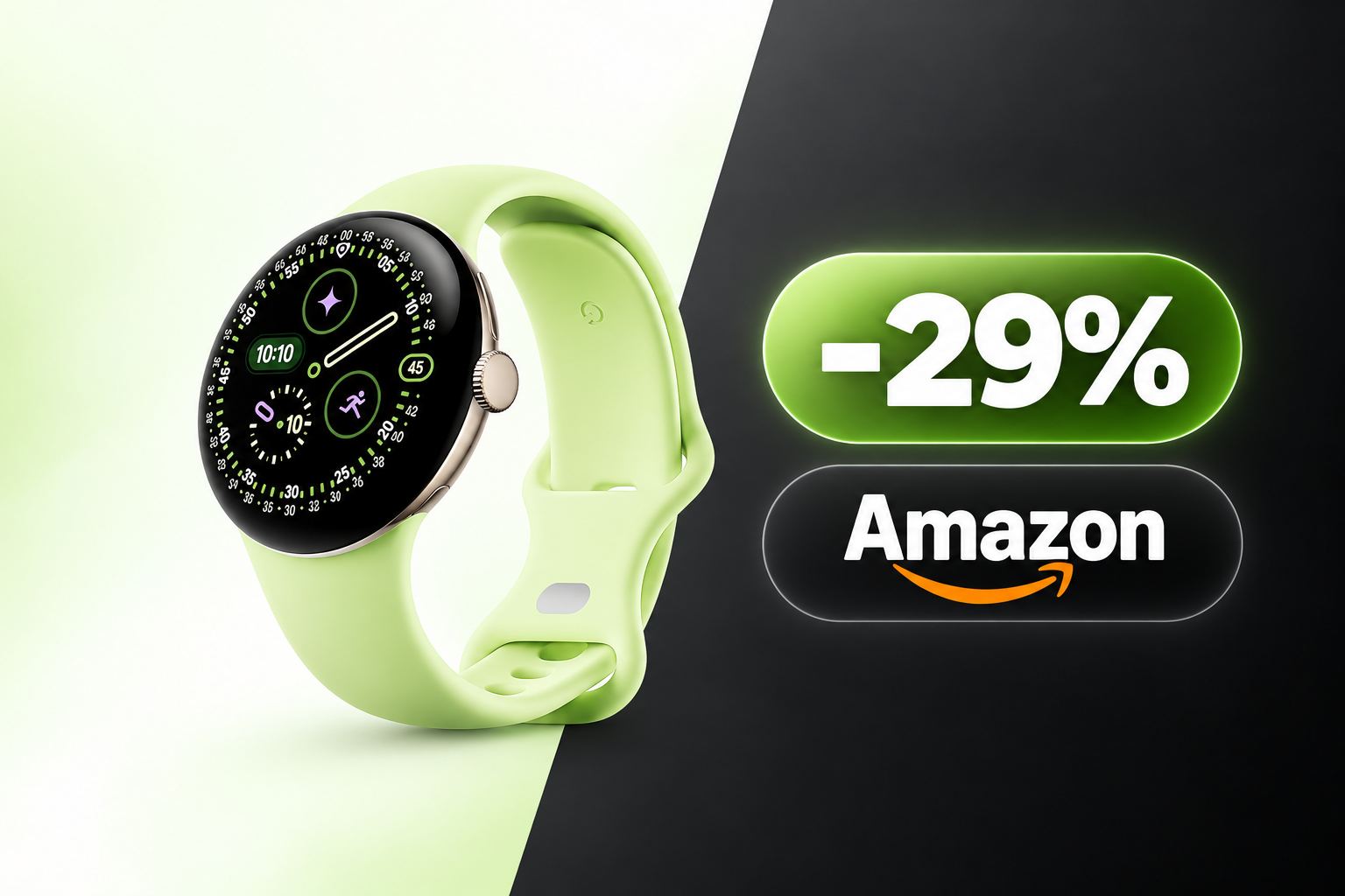 Google Pixel Watch 4 scende a 285€ su Amazon prima del Prime Day