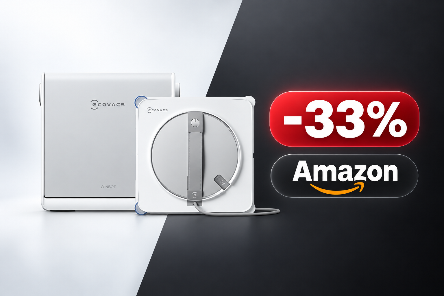 ECOVACS WINBOT W2S OMNI al minimo storico: 400,99€ invece di 599€