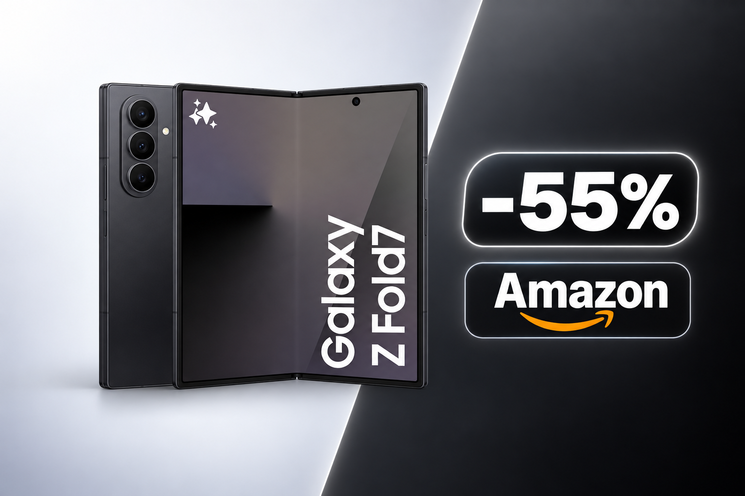 Samsung Galaxy Z Fold7 scende a 989€: minimo storico su Amazon per il Prime Day