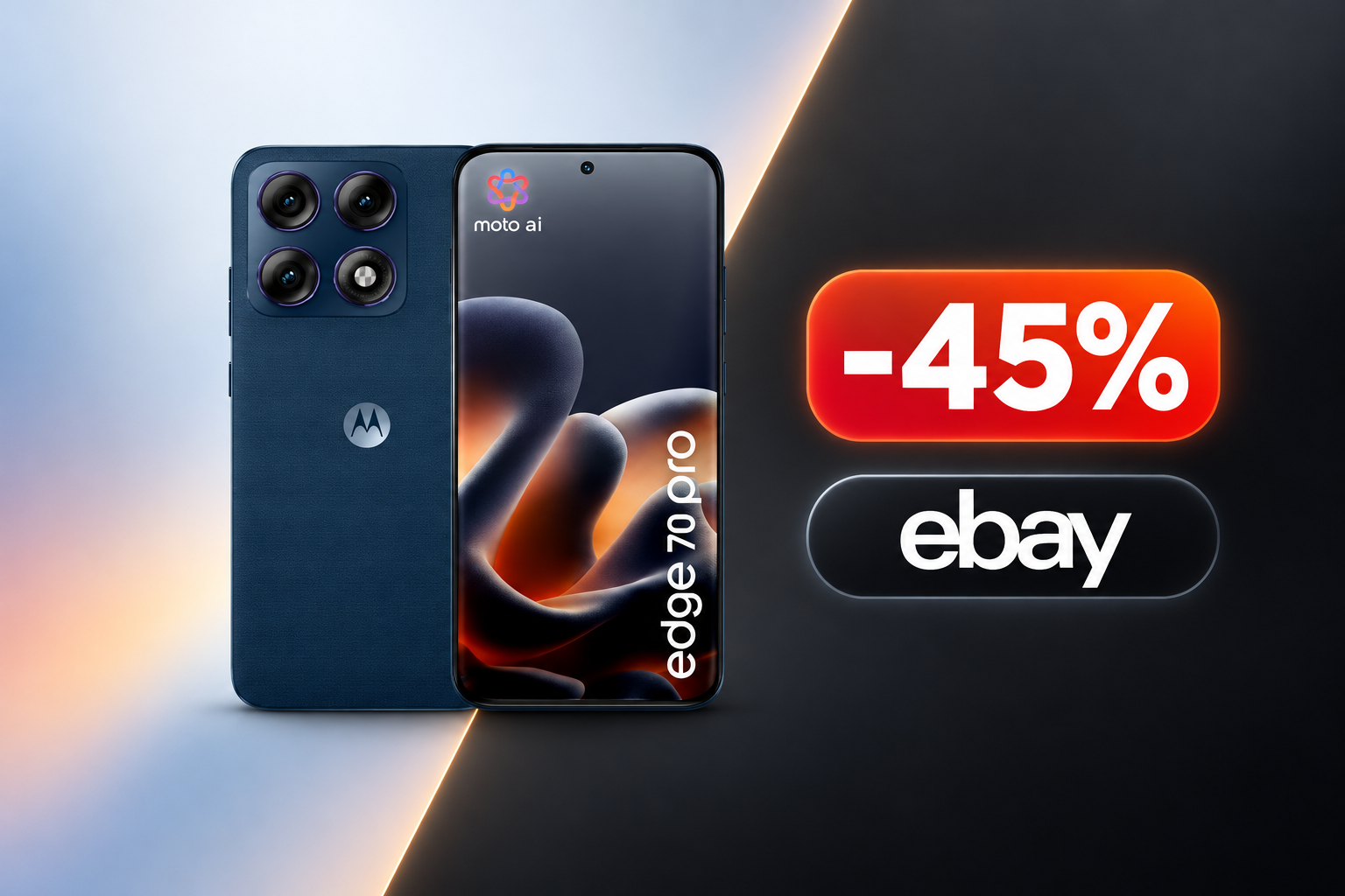 Motorola Edge 70 Pro a 435€ su eBay con il coupon OCT26: sconto del 45%