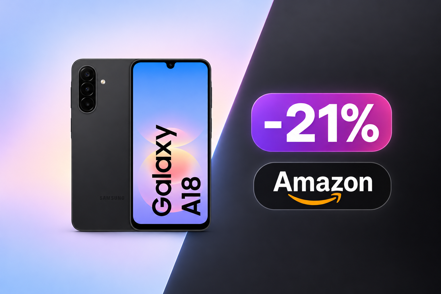 Samsung Galaxy A18, primo calo di prezzo su Amazon: 229€ invece di 289€