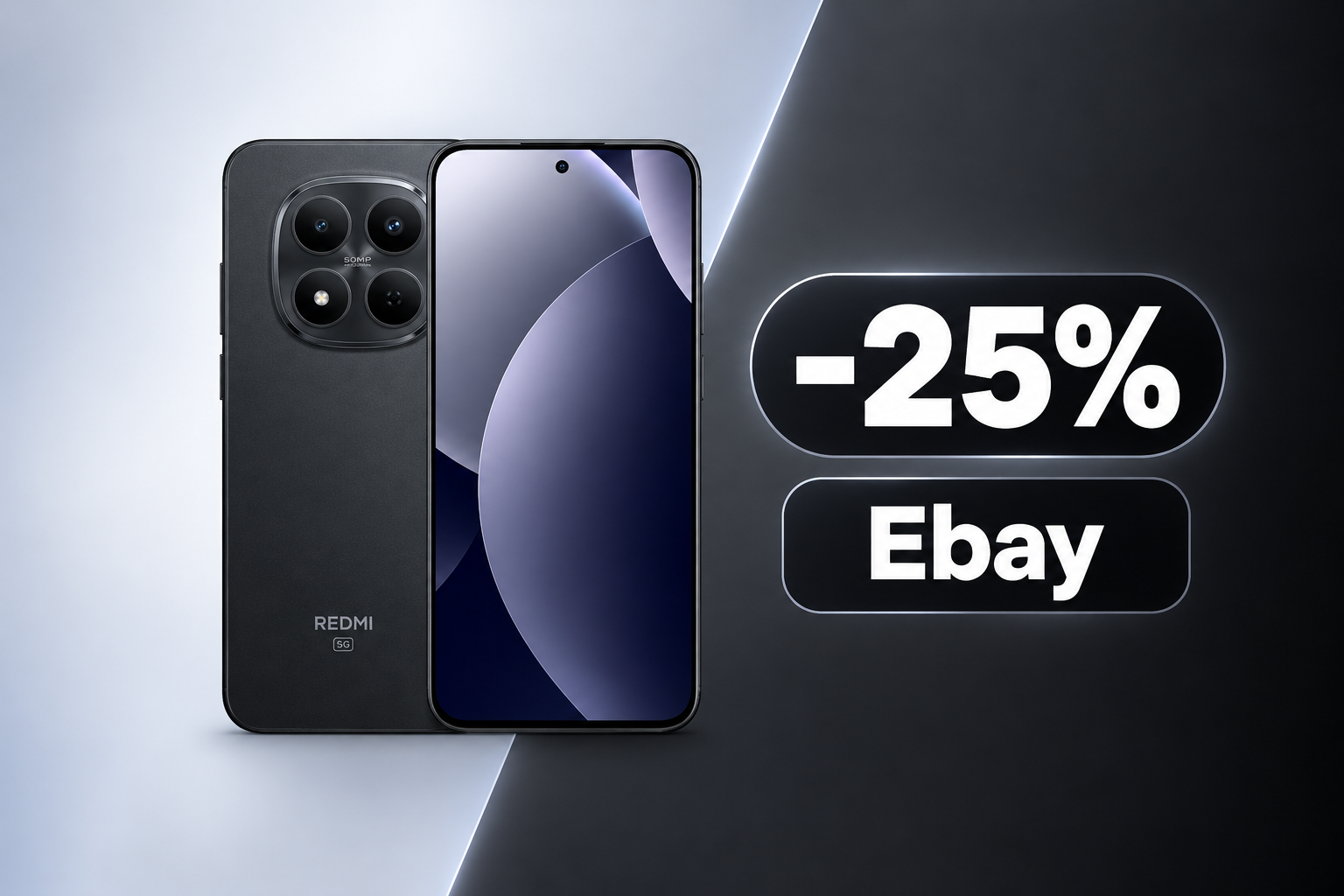Xiaomi Redmi Note 15 Pro 5G a 285€ su eBay, sconto del 25% sul listino