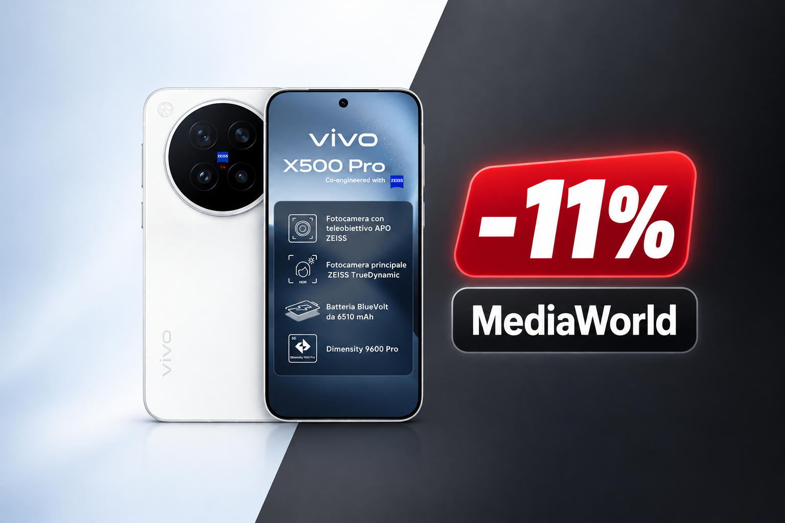Vivo X500 Pro già in sconto su MediaWorld a due giorni dal lancio in Italia